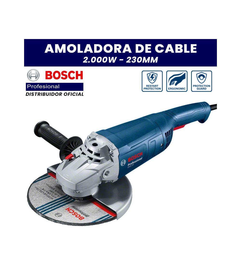 Amoladora Bosch GWS 20-230 J Professional