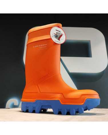 Botas de agua Thermo+ Dunlop Naranja con puntera C662343