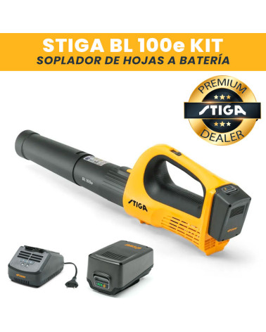 Soplador de hojas batería Stiga BL 100e Kit (batería 4.0 Ah + cargador)