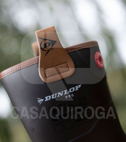 Botas de agua Dunlop RigPRO media caña marrón (37-48)