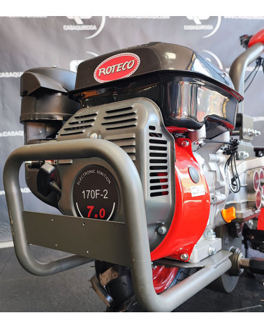 Motocultor Roteco Smooth 2+1 gasolina 7HP con ruedas 400.8 y fresa 60cm